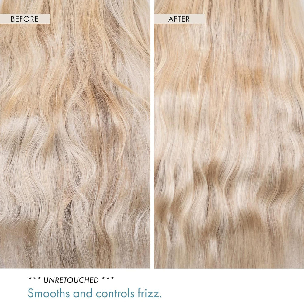 Goldie Locks application on long hair illustrating easier combing