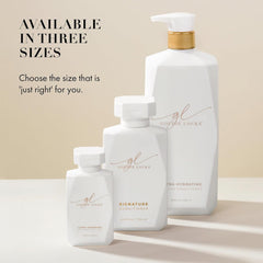 goldie locks conditioner on bathroom shelf lifestyle scene signaling daily routine compatibility benefit: minimalist aesthetic