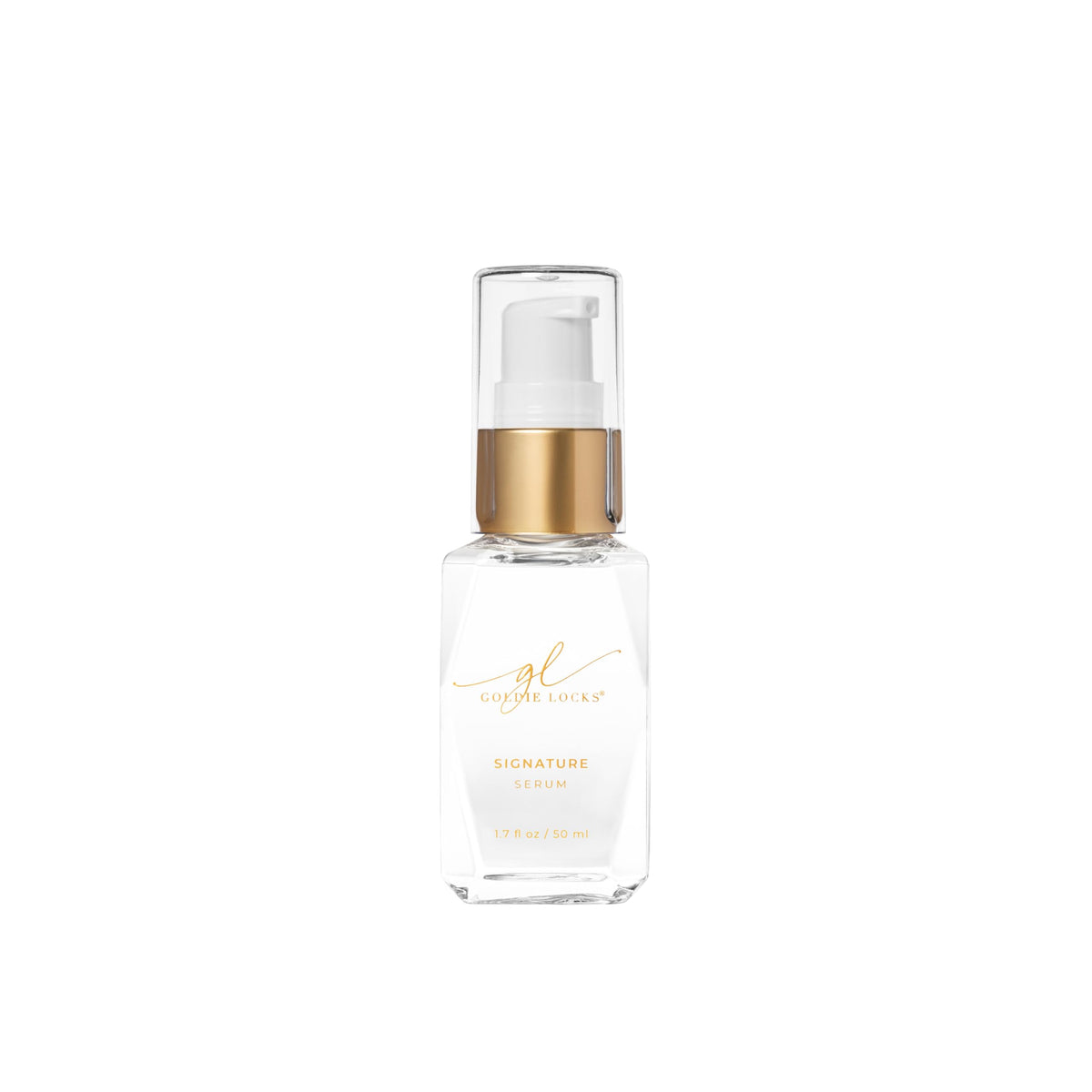 Goldie Locks bottle front view showing sleek packaging and brand clarity benefits