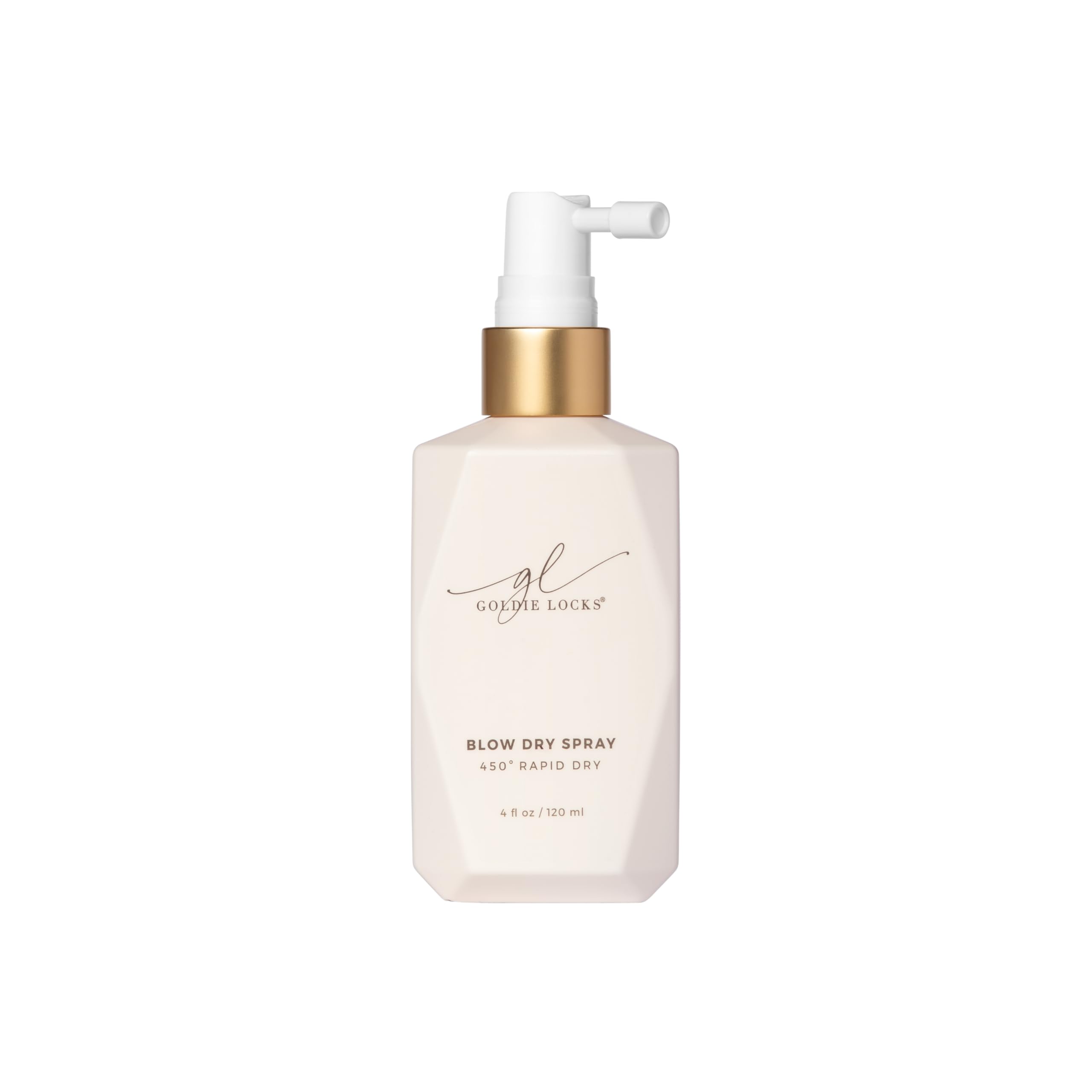 Goldie Locks front packaging showing bottle and label, promotes fast sleek styling