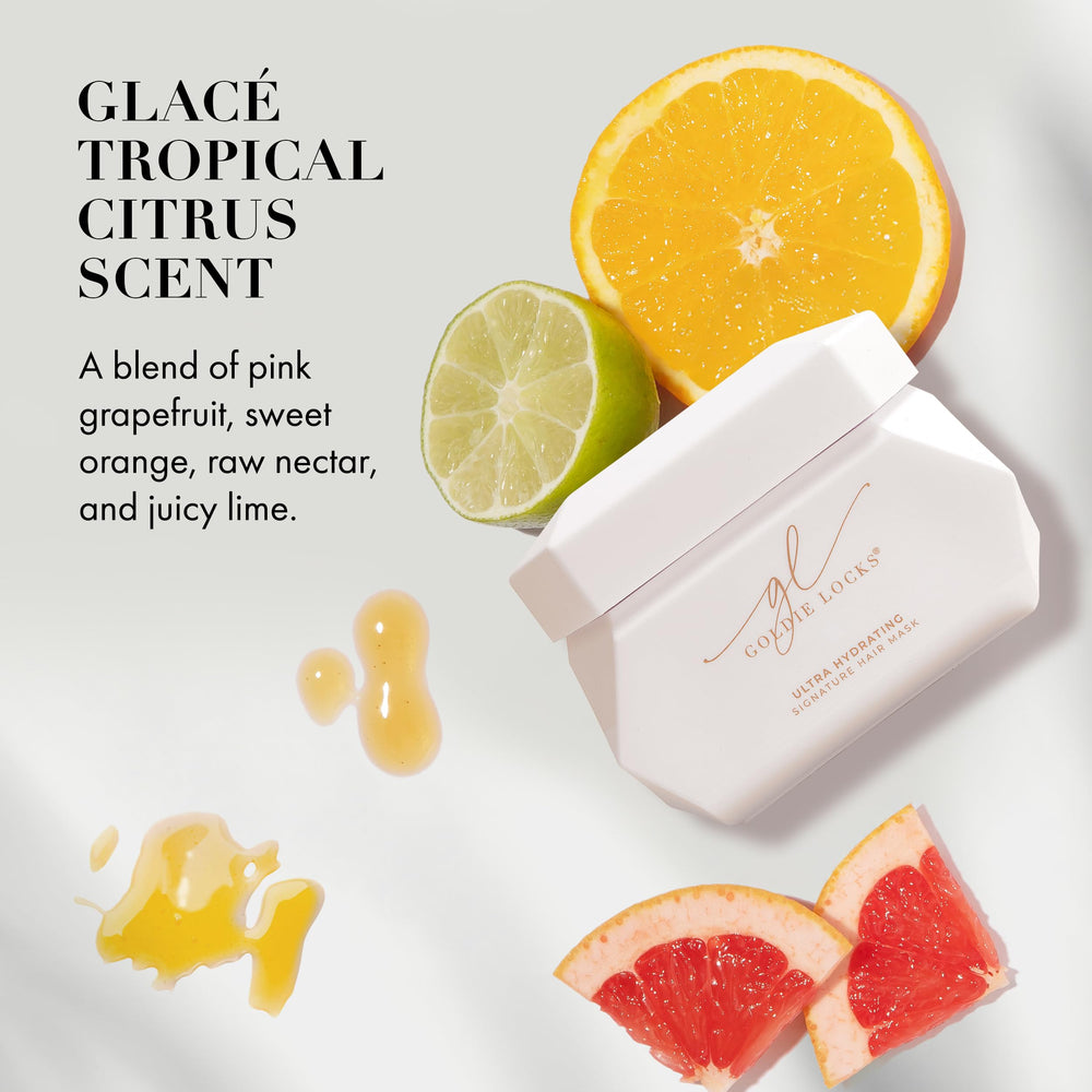 Goldie Locks label closeup highlighting clean, vegan and free-from claims