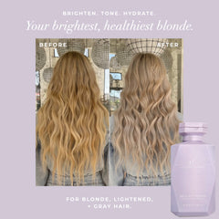 Goldie Locks shampoo being poured into hand highlighting easy application