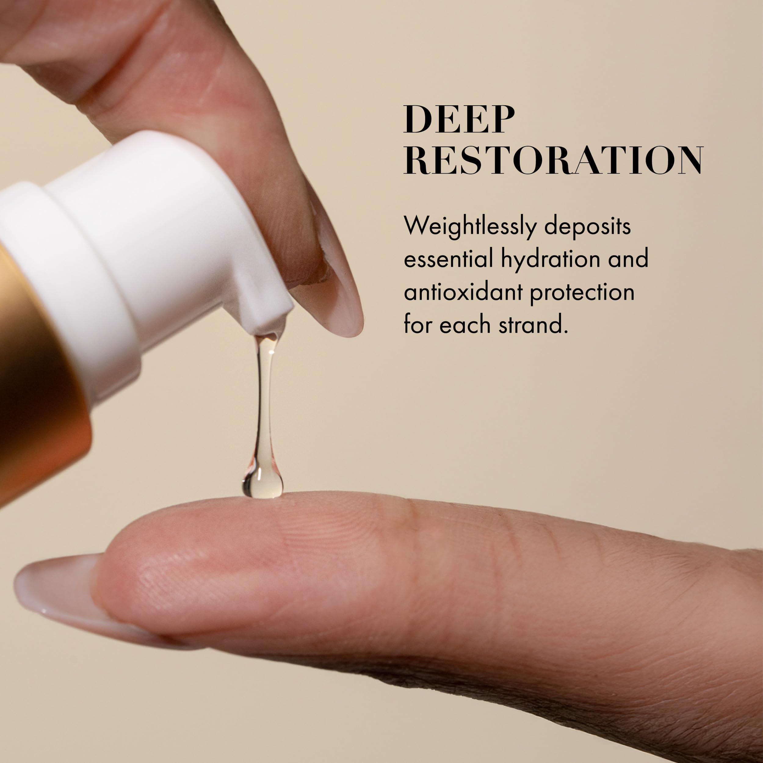Goldie Locks close-up serum drop highlighting lightweight texture benefit