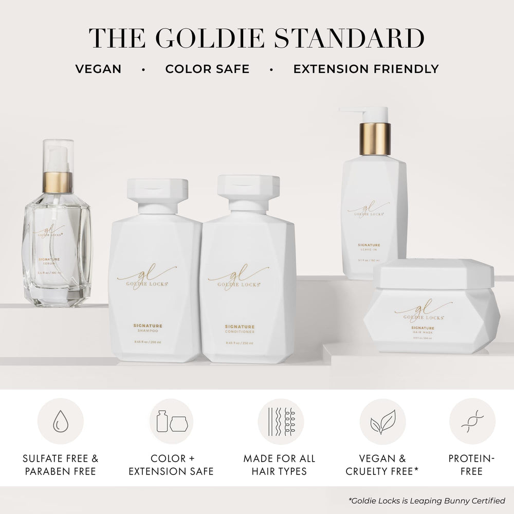 Goldie Locks 6.8 fl oz jar next to ruler showing product scale