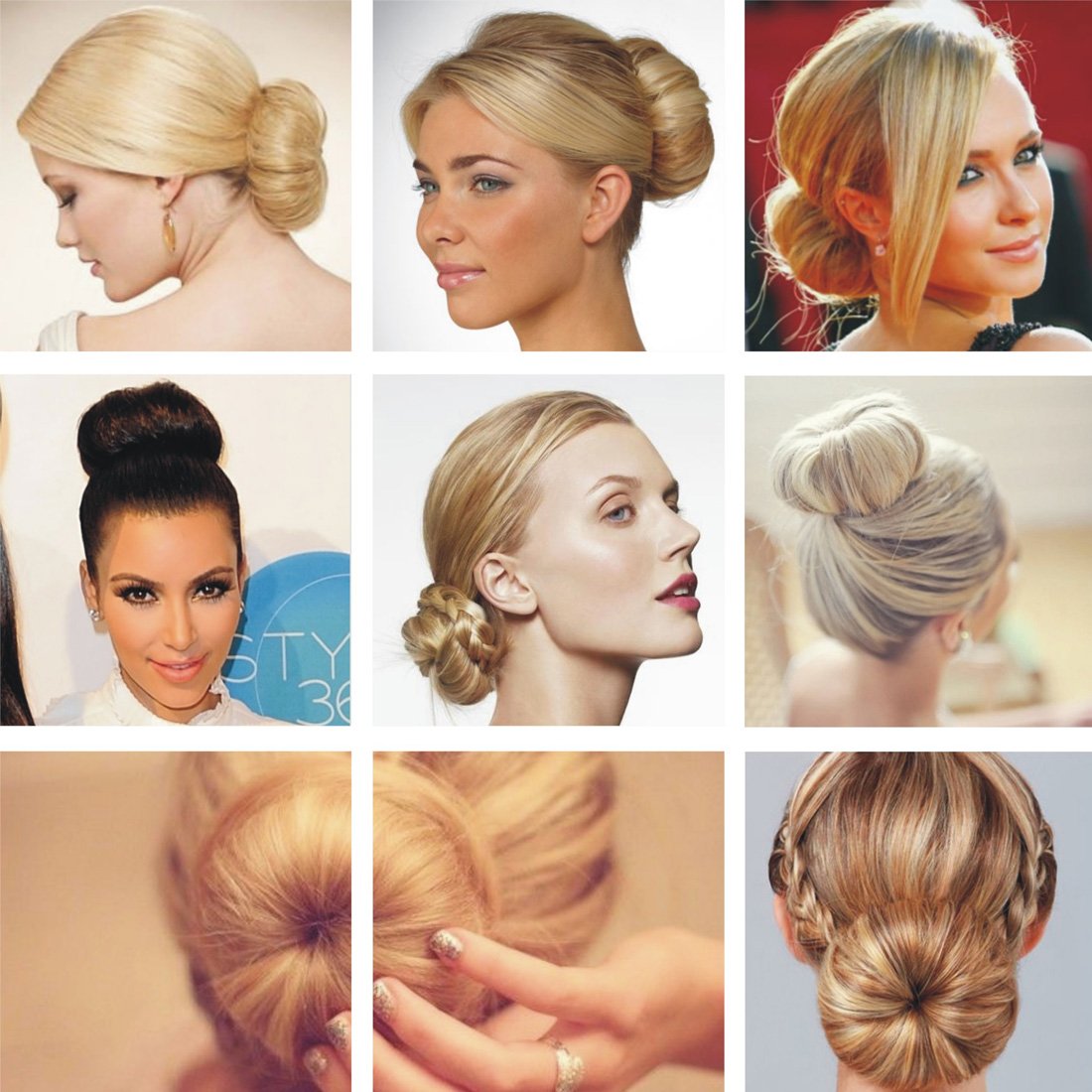 GoldRose model creating a neat high bun demonstrating fast styling benefit