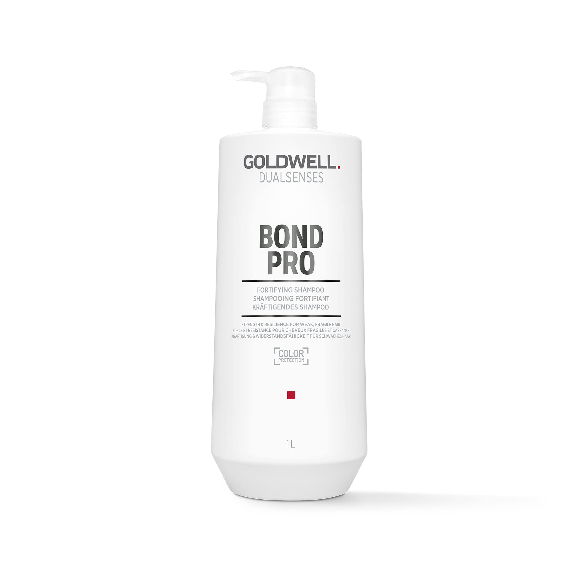 Goldwell Dualsenses Bond Pro front bottle showing 1L size and professional benefit