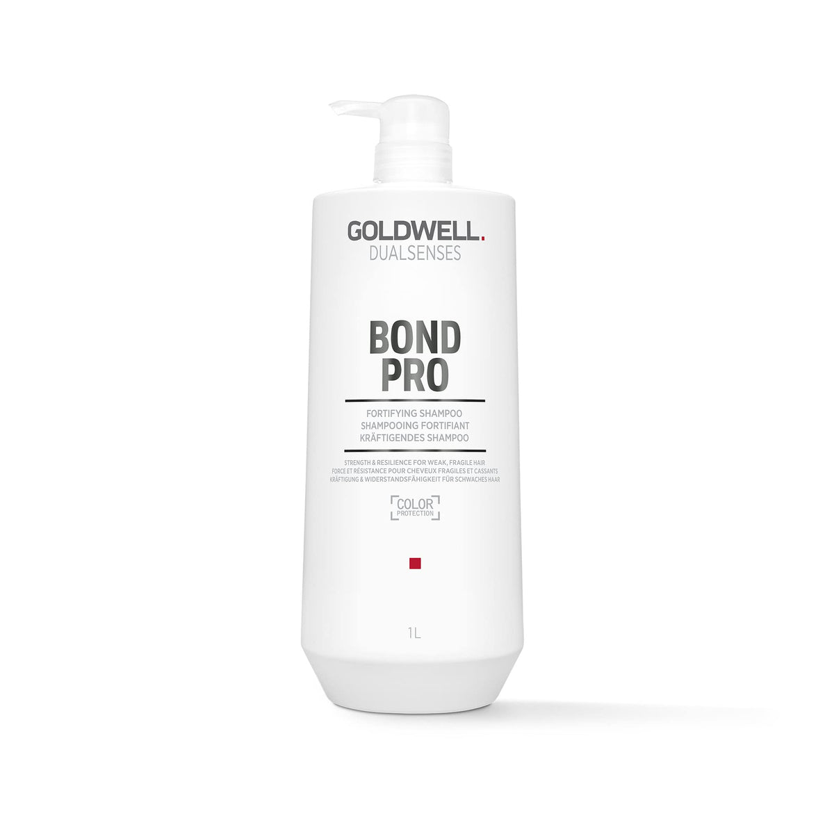 Goldwell Dualsenses Bond Pro front bottle showing 1L size and professional benefit