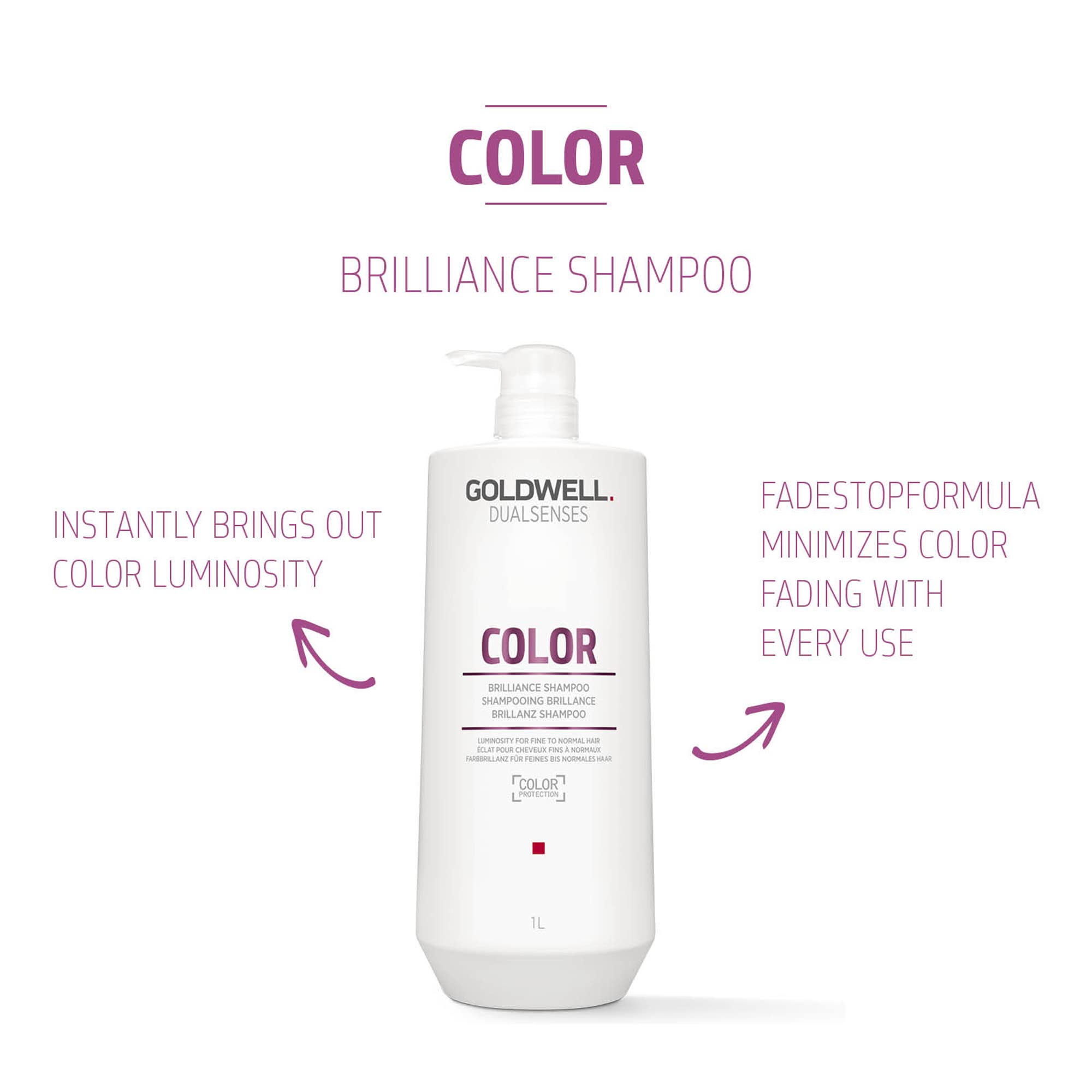 Goldwell rich lather demonstrating gentle cleansing and shine