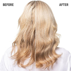 Goldwell label close-up highlighting Luminescine and FadeStopFormula benefits