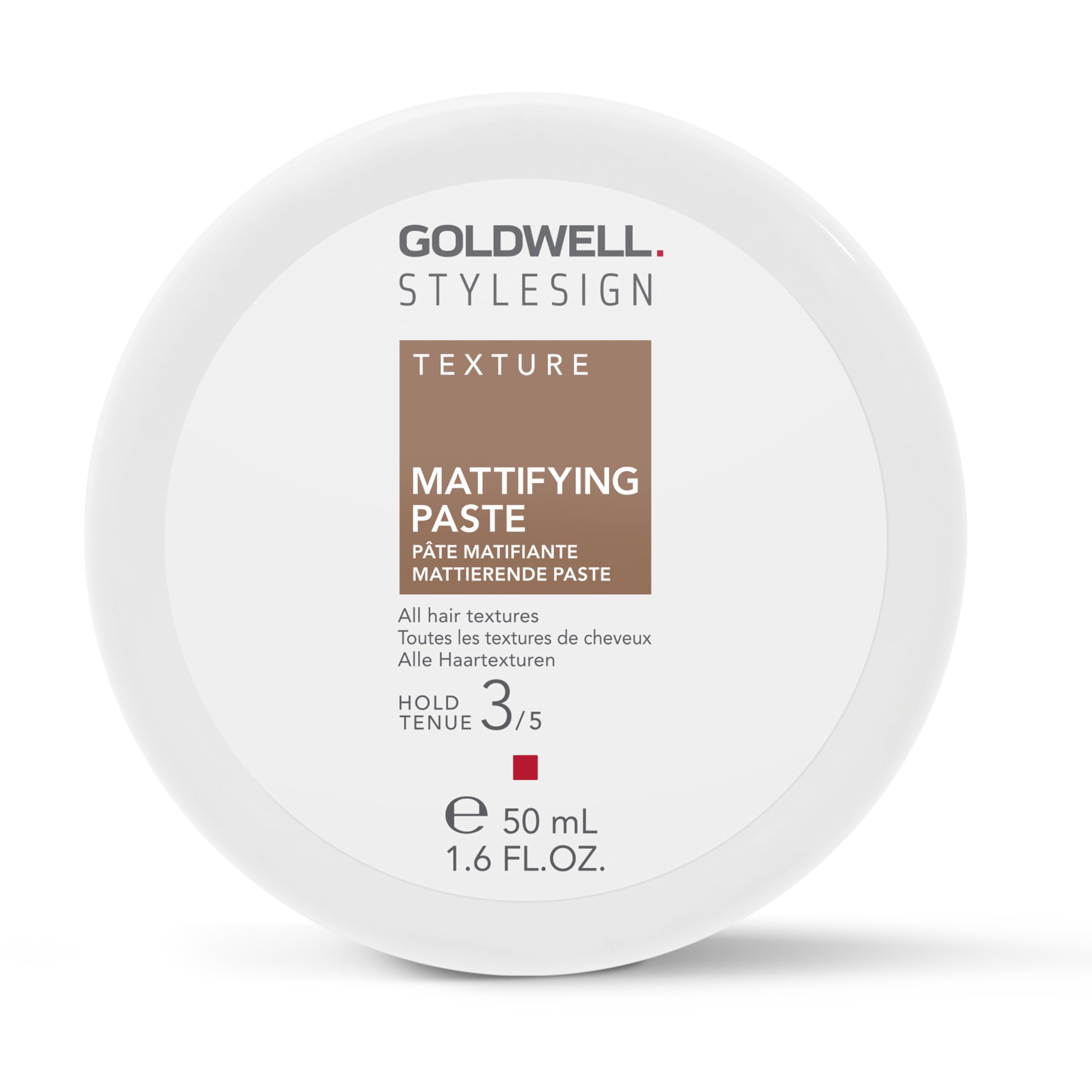 Goldwell jar front view showing product branding and matte paste benefit