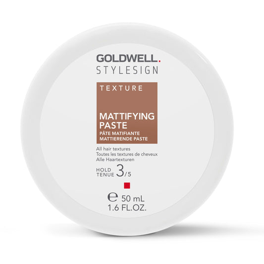 Goldwell jar front view showing product branding and matte paste benefit