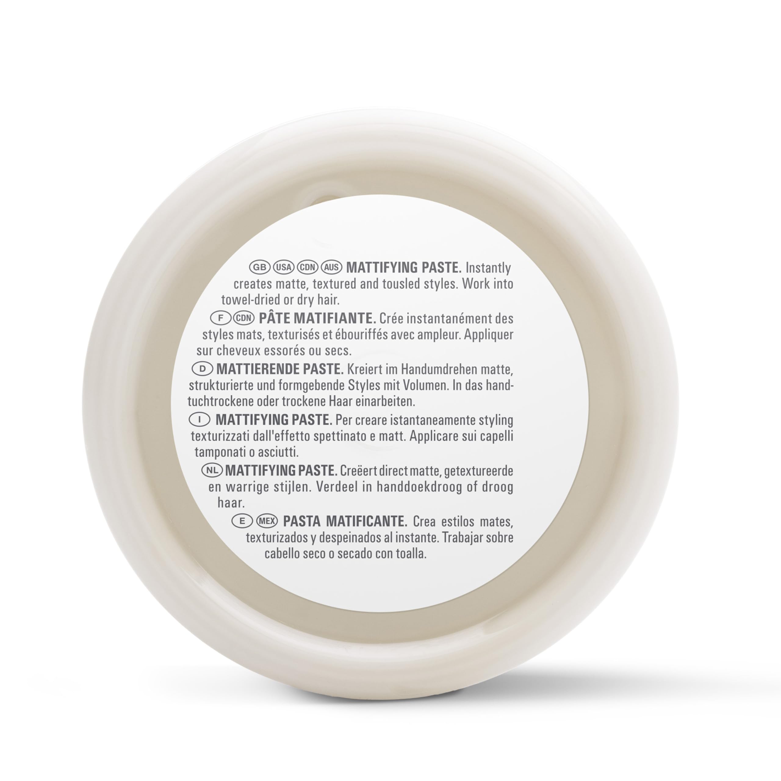 Goldwell jar beside ruler showing size and amount-per-use benefit