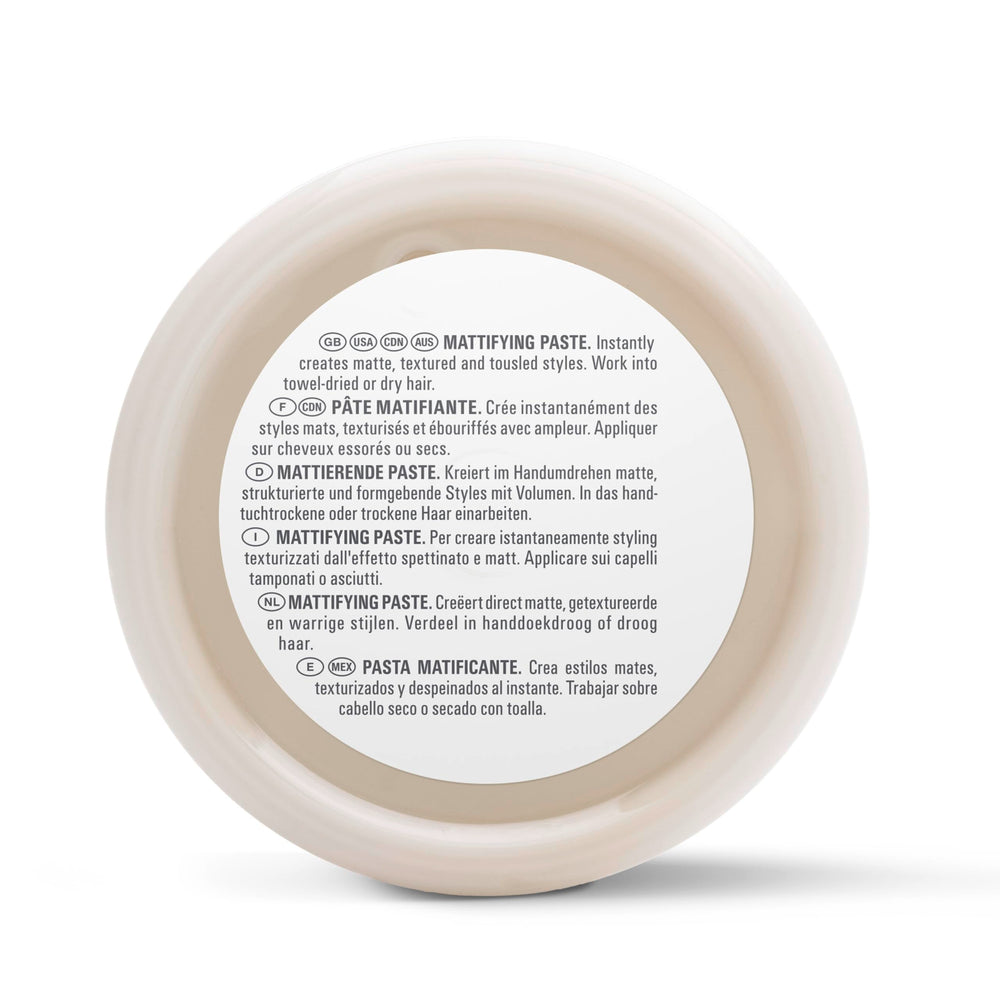 Goldwell jar beside ruler showing size and amount-per-use benefit