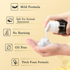 GOLLEEPRO ingredient label detail, highlights paraben and sulfate free formula