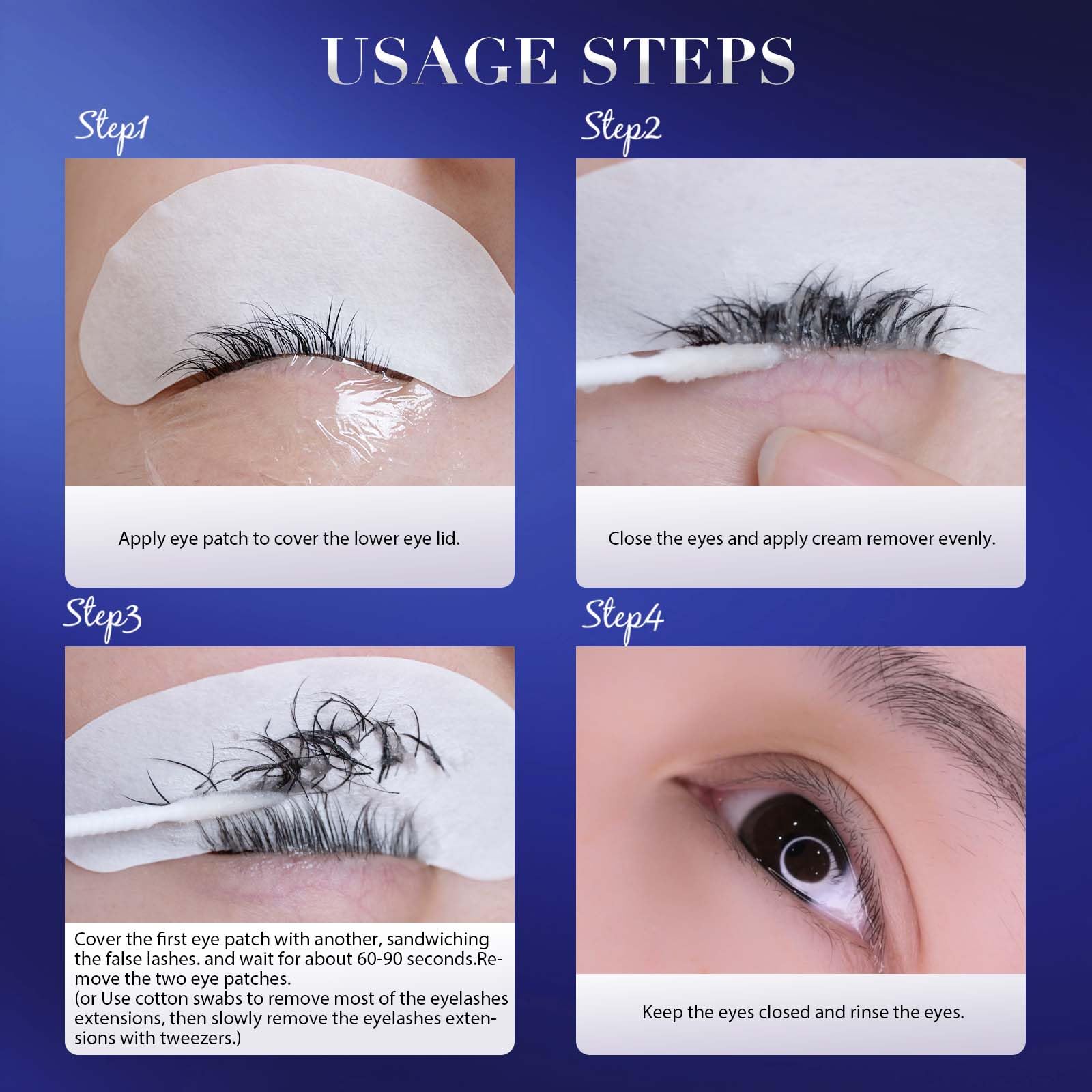 GOLLEEPRO in salon setting with technician removing lashes, showing professional use