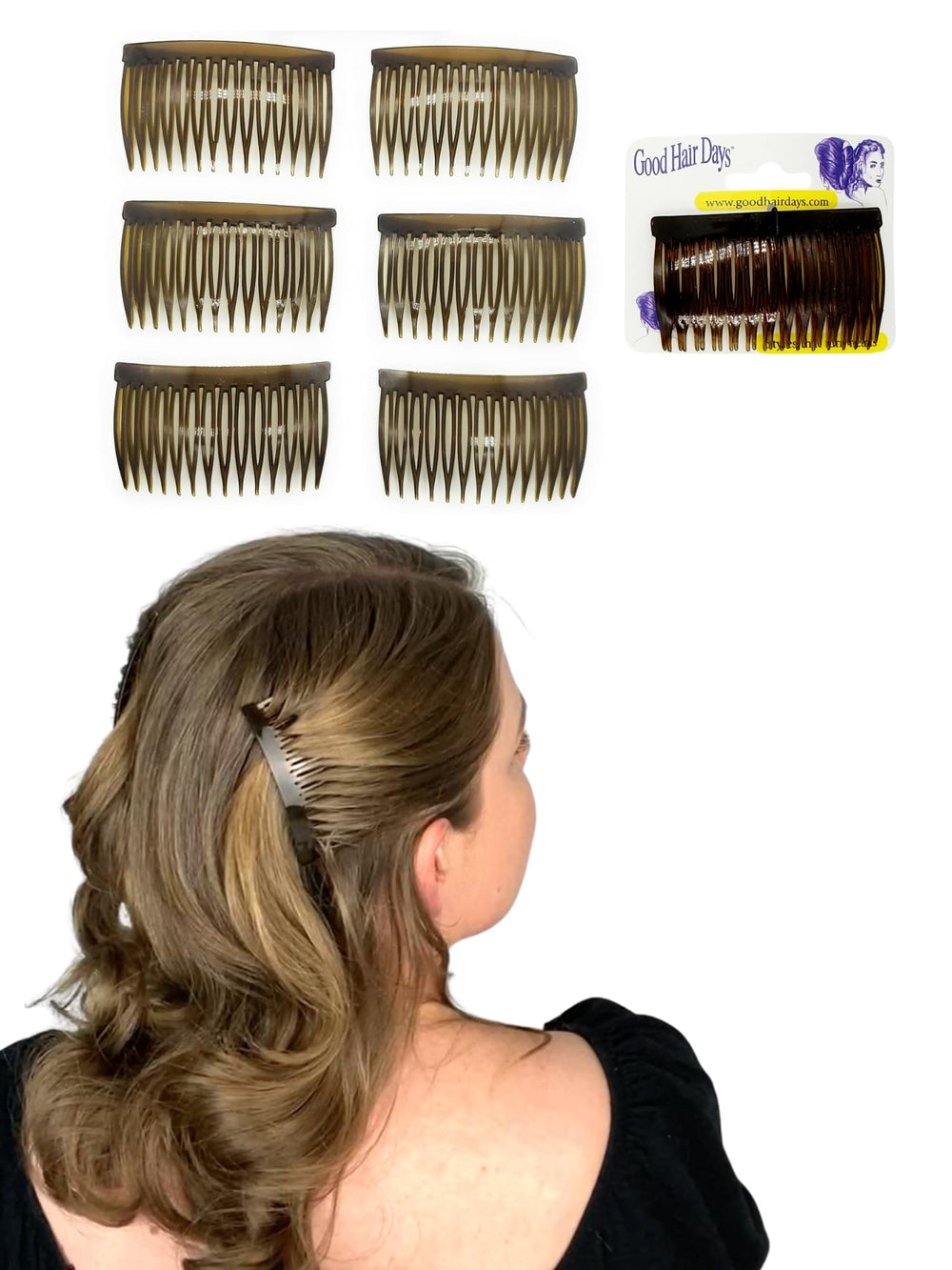 Good Hair Days close-up of split-tooth detail demonstrating secure grip