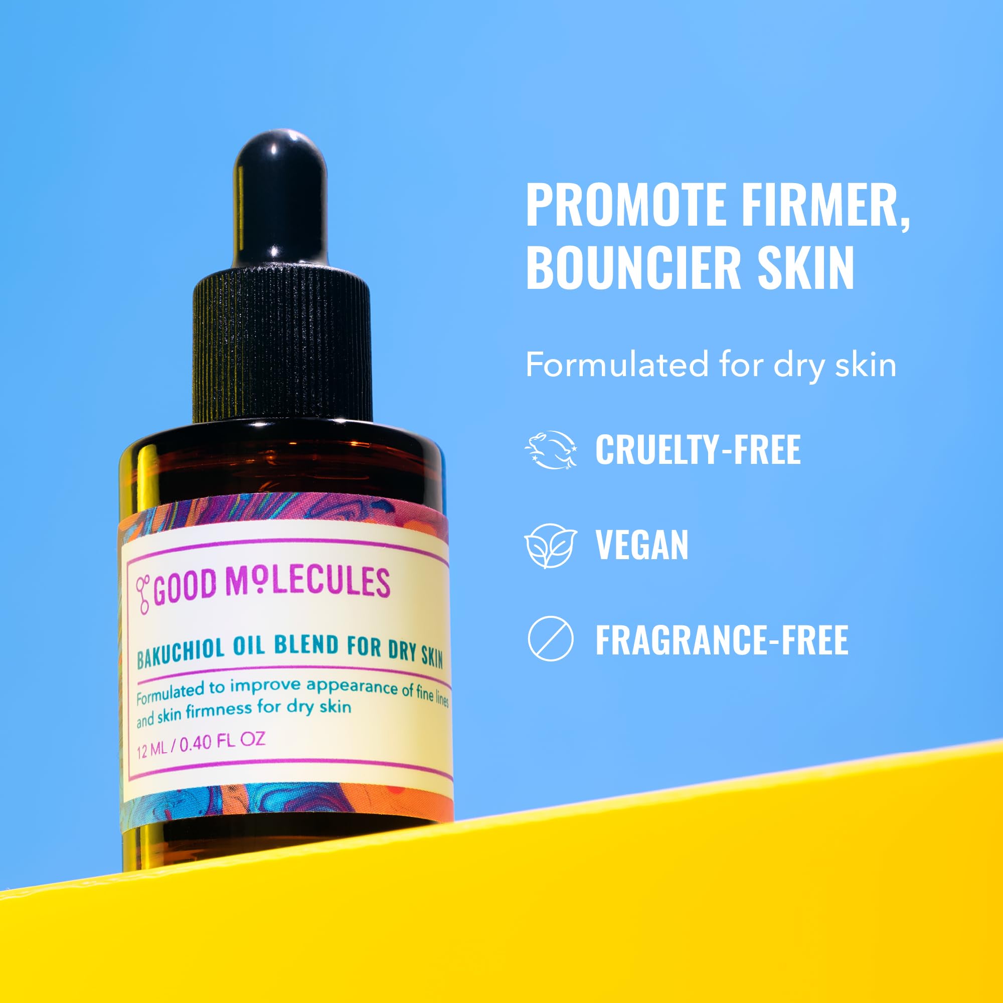 Good Molecules dropper dispensing oil illustrating precise application and control