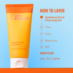 Good Molecules cleanser in bathroom during skincare routine