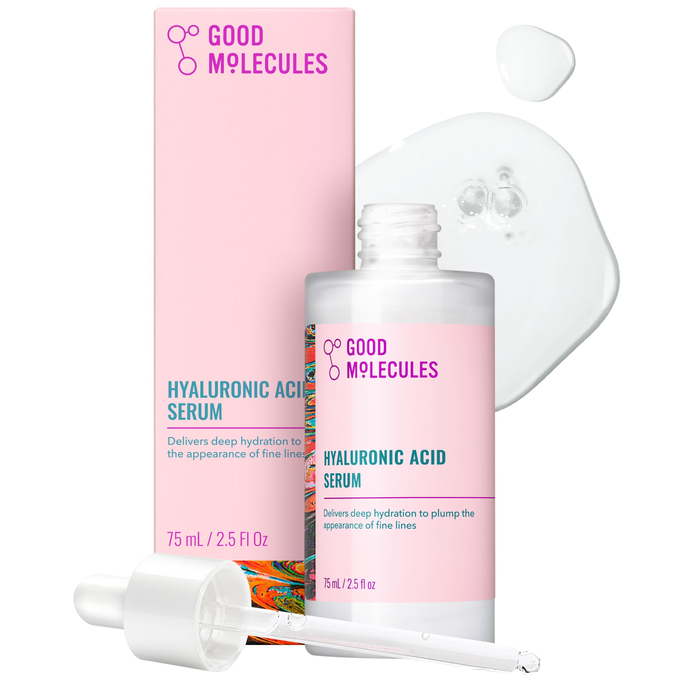 Good Molecules front bottle view showing packaging and clear formula benefits