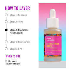 Good Molecules being applied to cheek for gentle exfoliation benefit