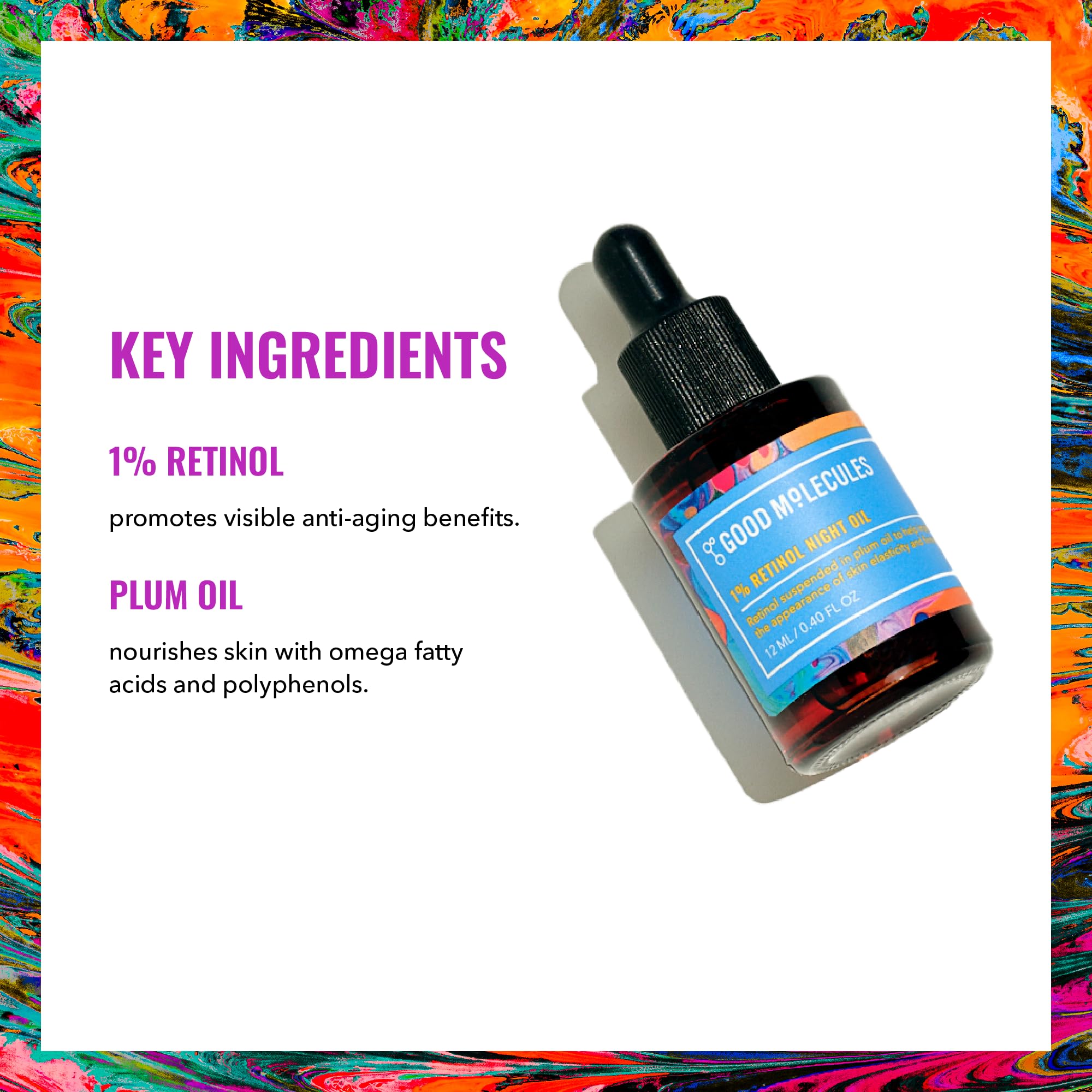 Good Molecules oil texture close-up highlighting lightweight nourishing finish