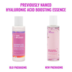 Good Molecules in bathroom routine portraying daily use and boosted moisture