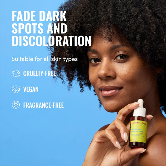 Good Molecules dropper releasing serum texture demonstrating quick absorption benefit