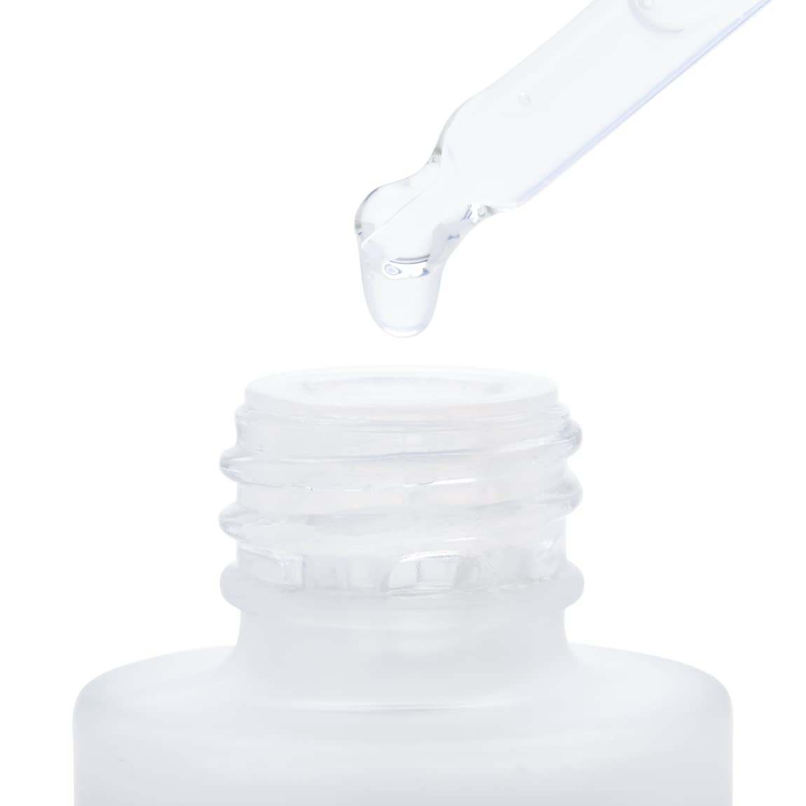 Good Molecules serum on bathroom vanity in lifestyle scene promoting daily ritual