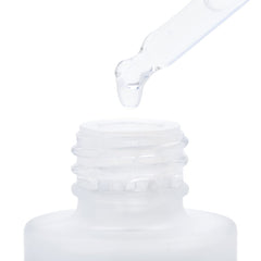 Good Molecules serum on bathroom vanity in lifestyle scene promoting daily ritual