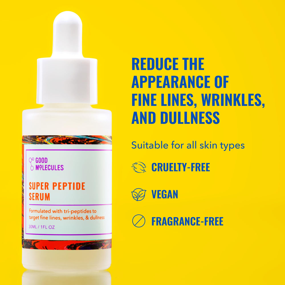 Good Molecules dropper and pump close-up demonstrating easy, precise dispensing