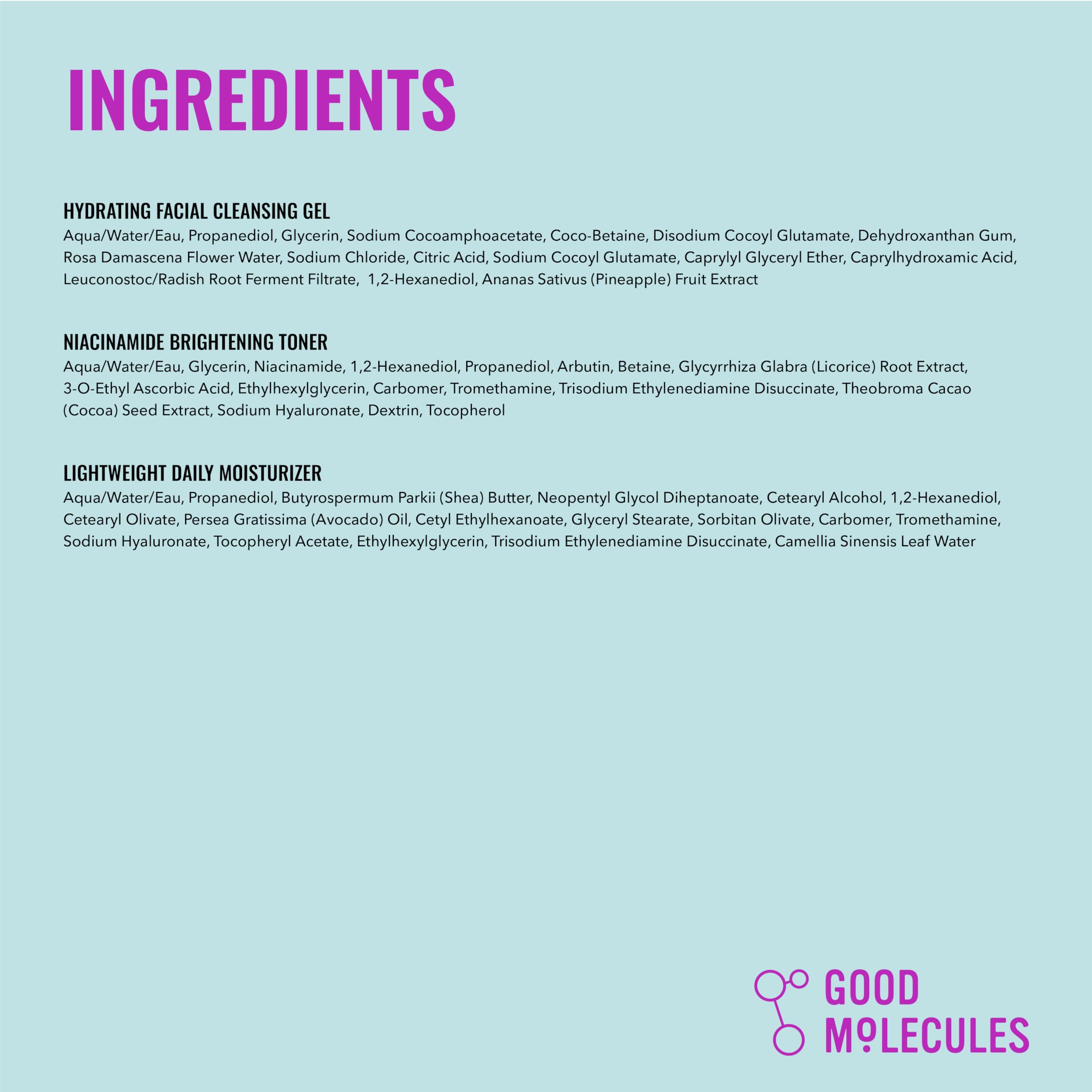Good Molecules product sizes next to phone and keys to show real travel-friendly volumes