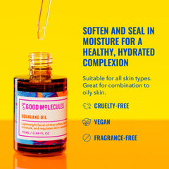 Good Molecules dropper dispensing squalane for precise, mess-free application