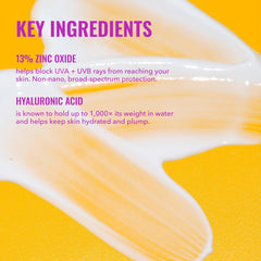 Good Molecules sunscreen being applied on face showing smooth, non-greasy finish