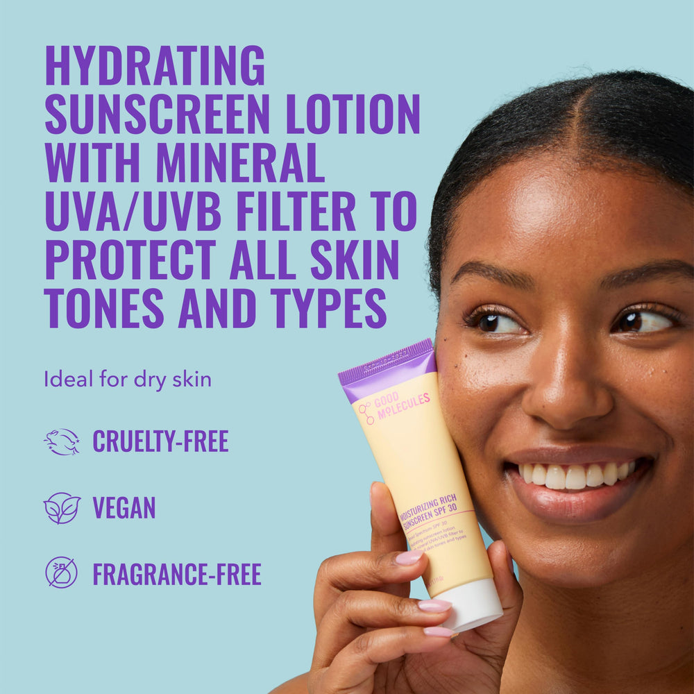 Good Molecules cream texture close-up showing blendable hydration