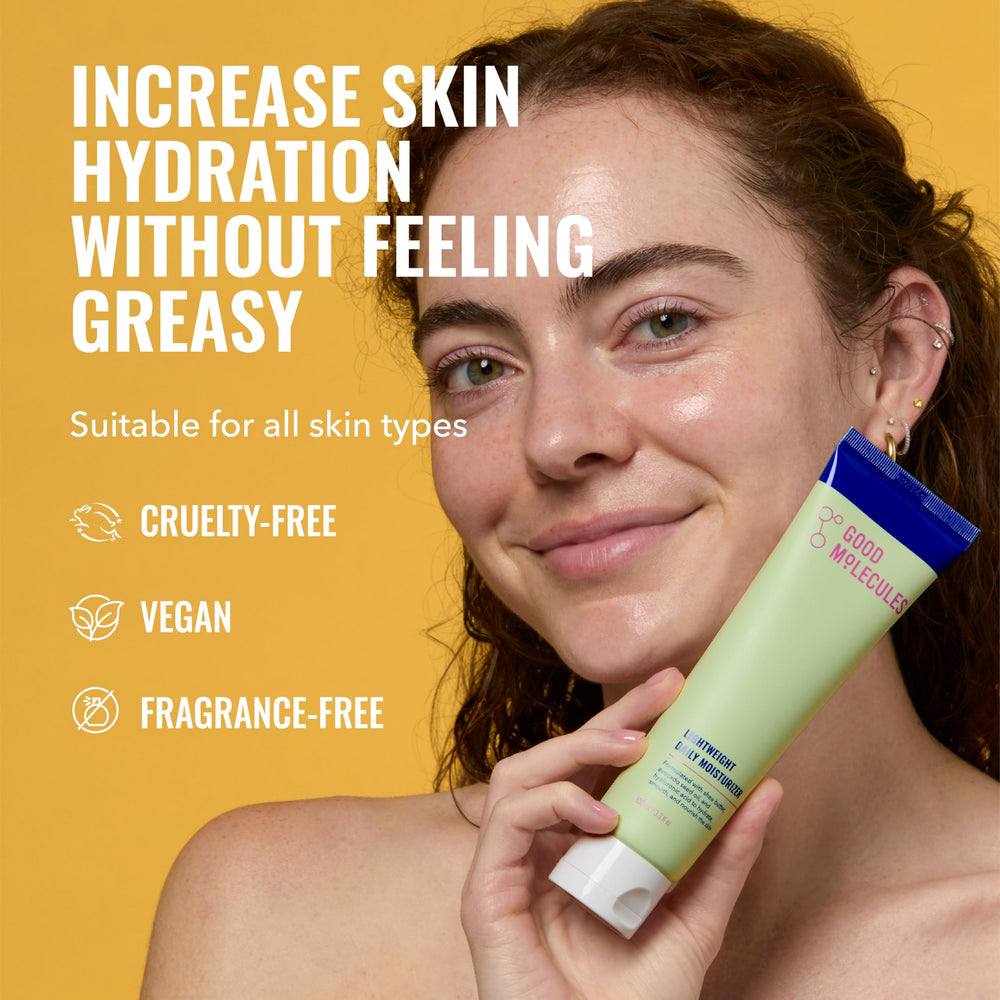 Good Molecules texture cream swipe showing lightweight finish and absorbency