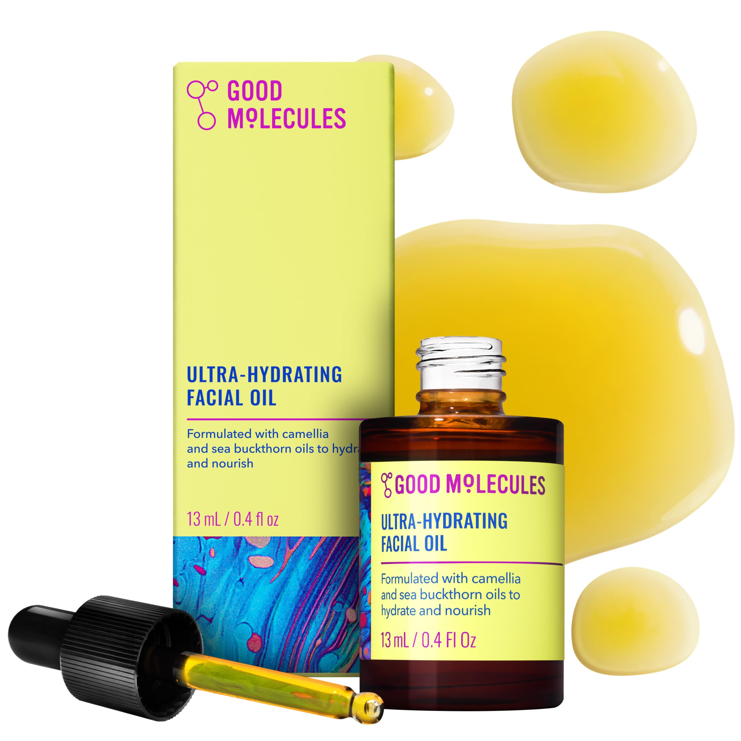 Good Molecules front packaging showing compact 13ml bottle and benefits