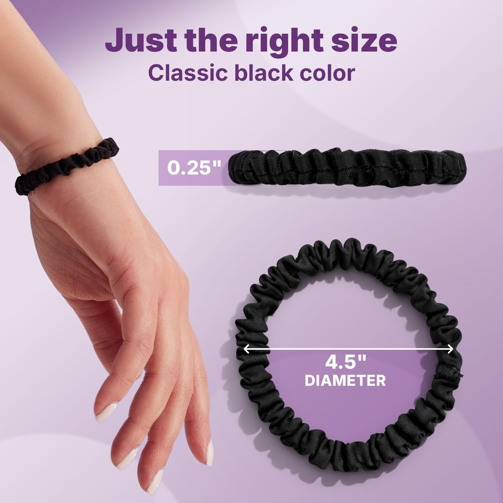 Five Goody scrunchies fanned out to display pack contents and styling options
