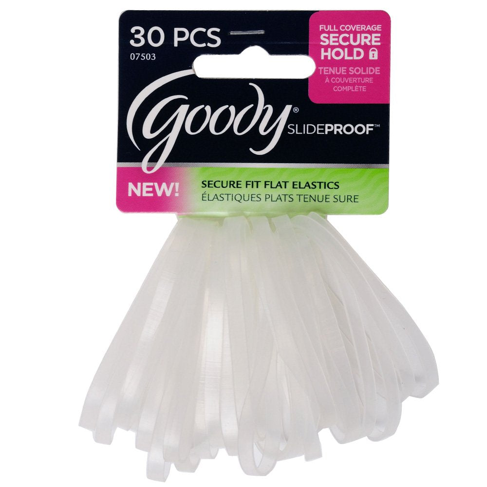 GOODY clear 4mm elastics front pack showing quantity and compact design