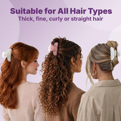 Goody clips worn in a half-up hairstyle showing secure hold and style benefit