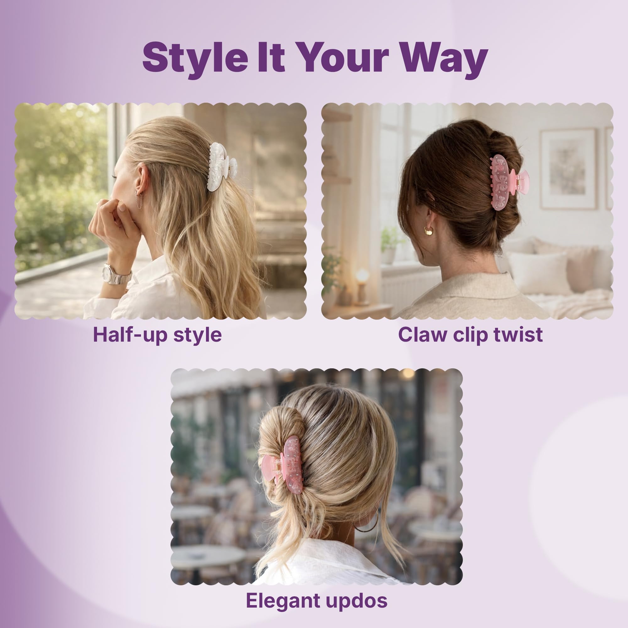 Goody clips on a tabletop lifestyle scene showing versatile everyday use