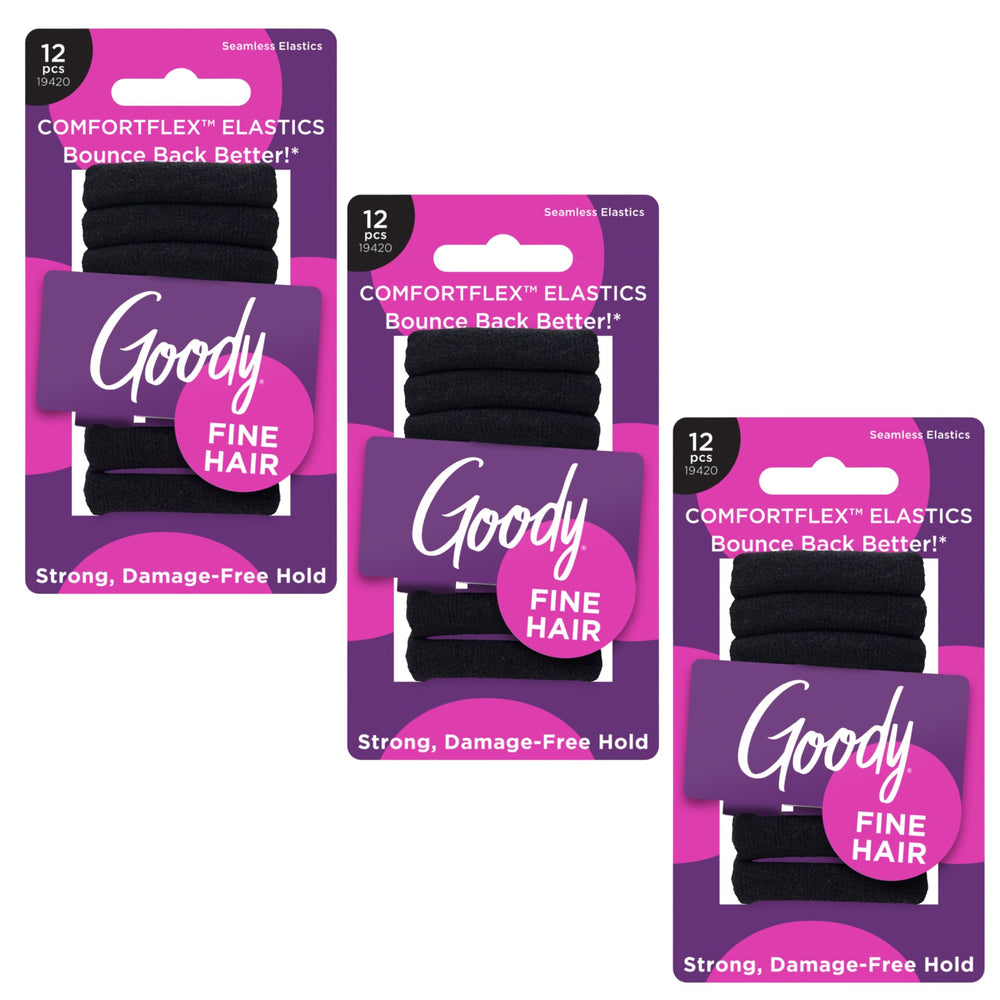 GOODY front packaging showing black ComfortFlex elastics and count