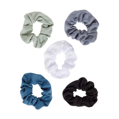 goody scrunchie securing a low ponytail with secure dent-free hold benefit