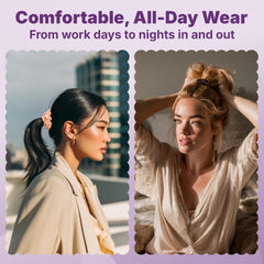 goody scrunchie securing a ponytail demonstrating secure hold benefit: no slipping
