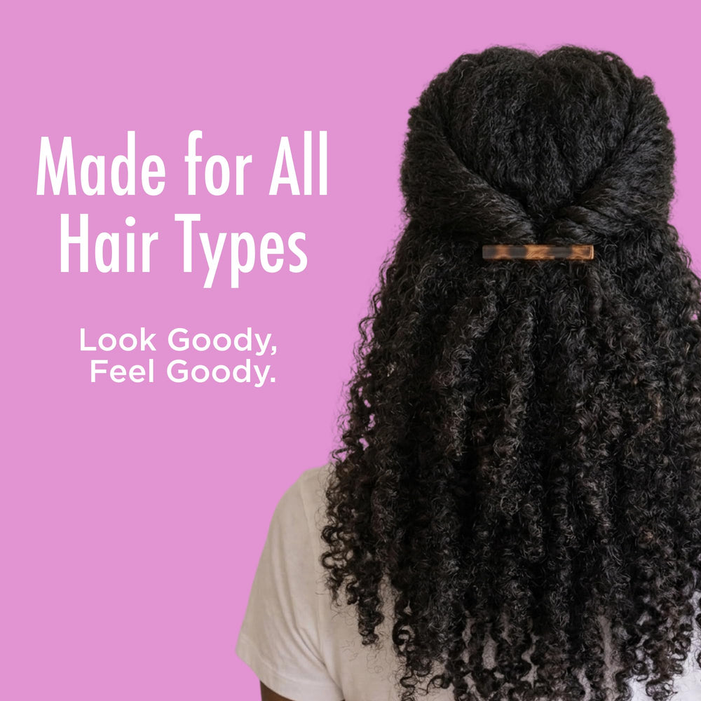 Goody barrettes paired with an outfit demonstrating versatile styling