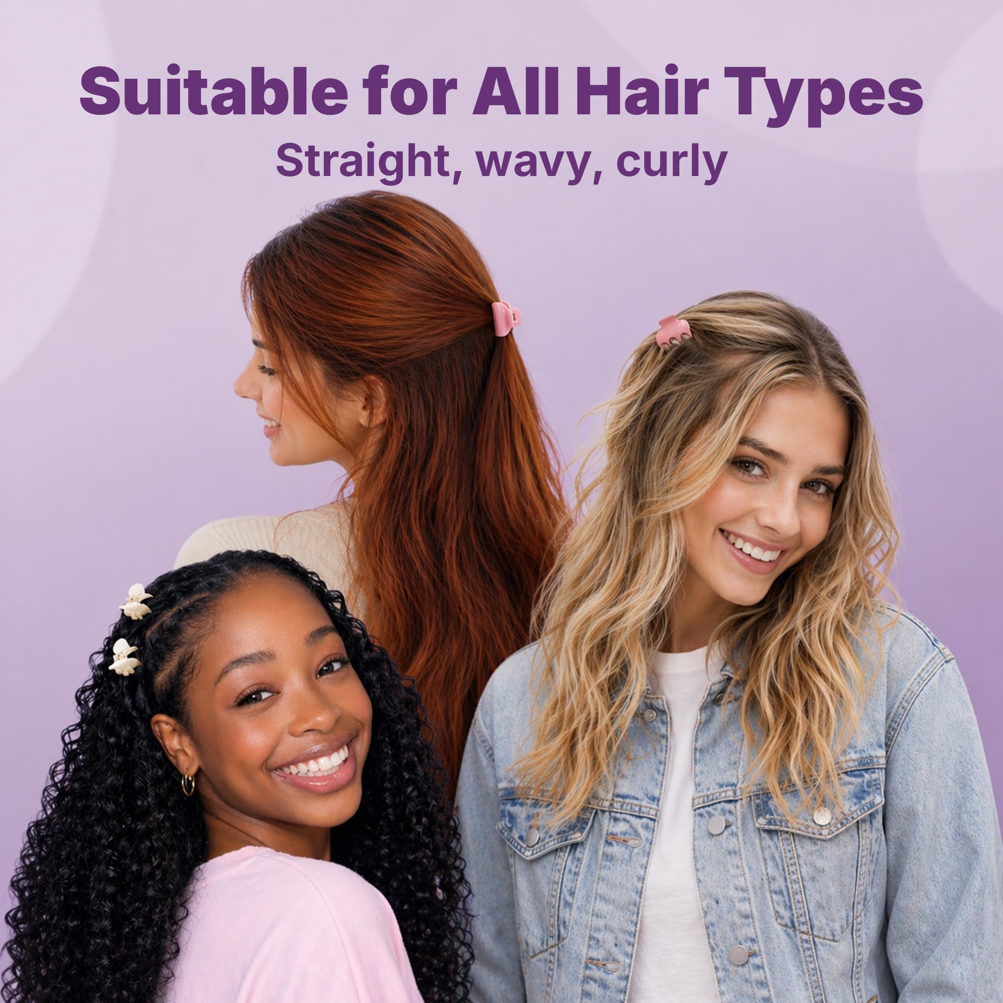 Goody clip worn in half-up hairstyle demonstrating easy, polished styling