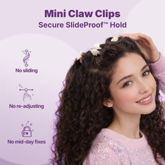 Goody clip side profile close-up of teeth providing reliable grip and comfort