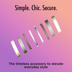 Goody barrettes in hand for scale showing compact size and portability