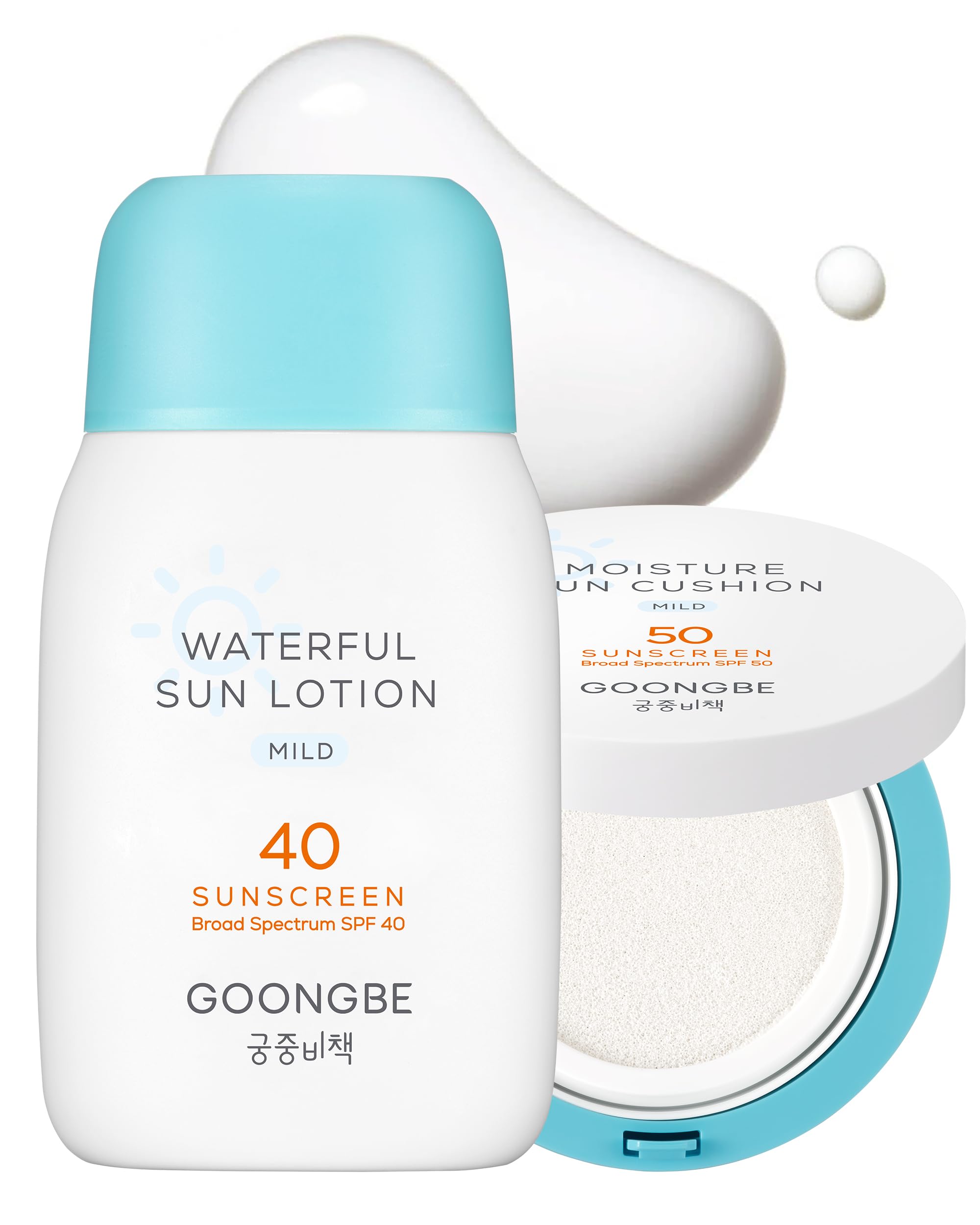 GOONGBE lotion front packaging showing SPF40 protection benefit