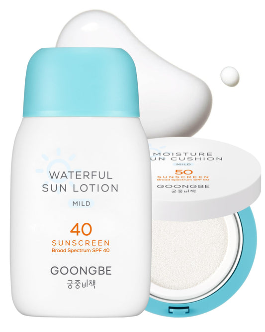 GOONGBE lotion front packaging showing SPF40 protection benefit
