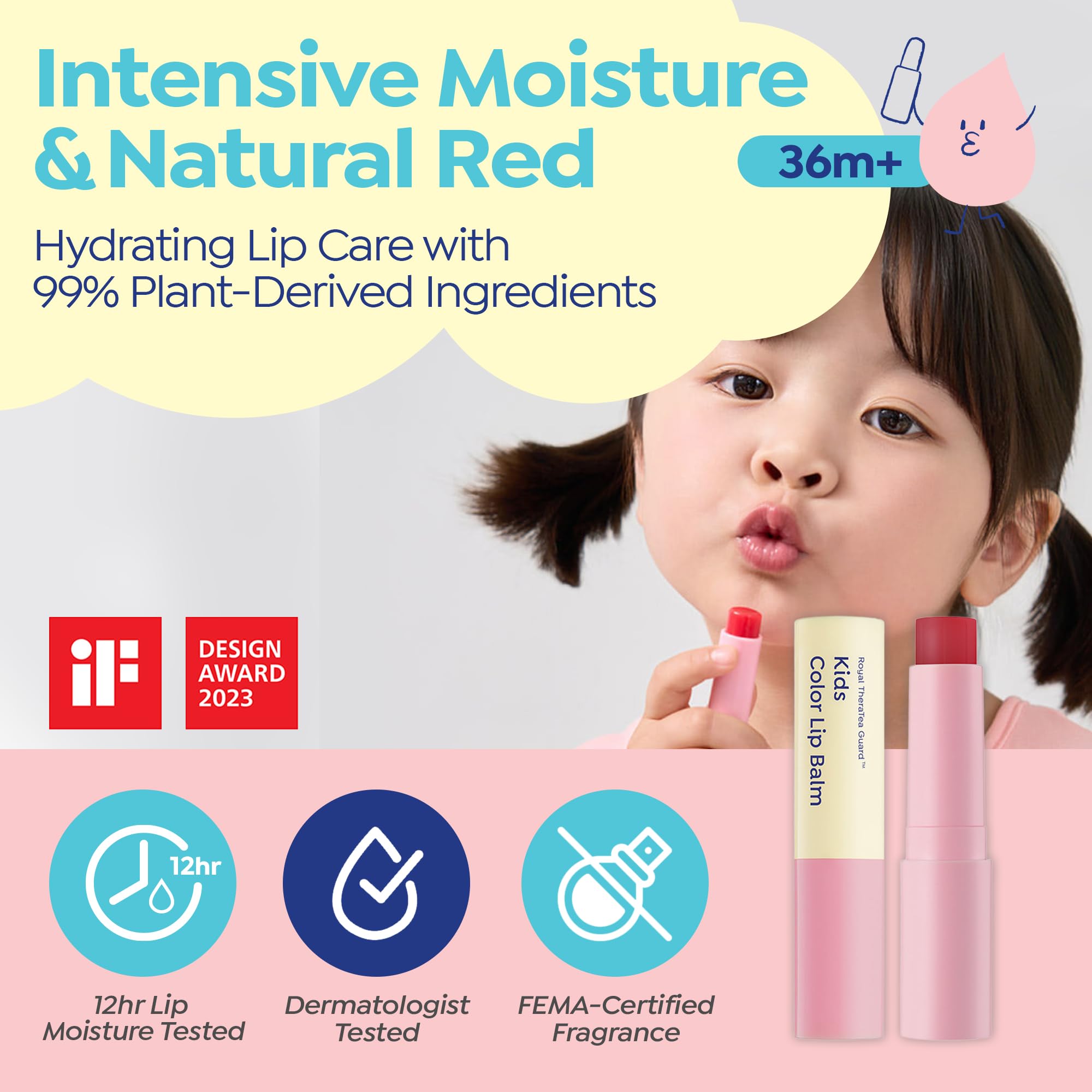GOONGBE open tube close-up revealing smooth balm texture and easy glide
